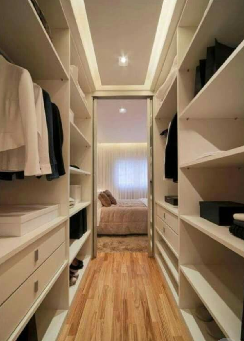 П-образная гардеробная комната в спальню Дзержинск