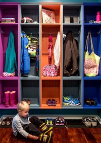 Детская цветная гардеробная комната Дзержинск